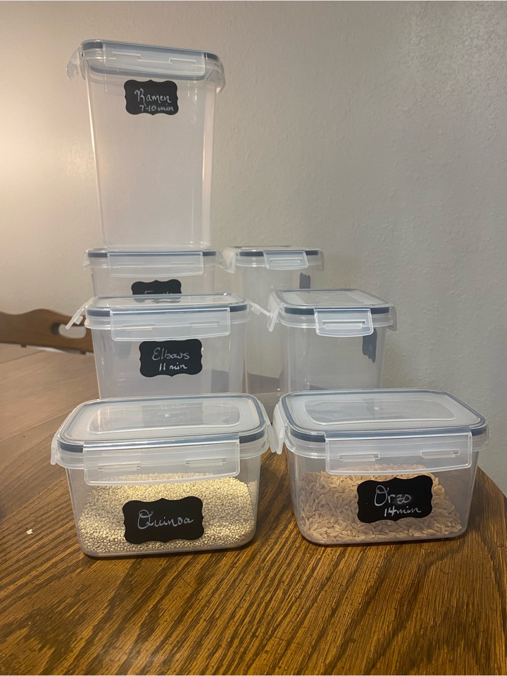 Set of 7 Airtight Pantry Storage Containers